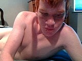 young red head jerks off webcam