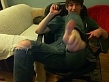 tj shocks feet up close and personal webcam