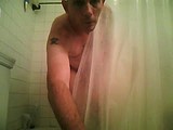 christian carter gives a shower show webcam